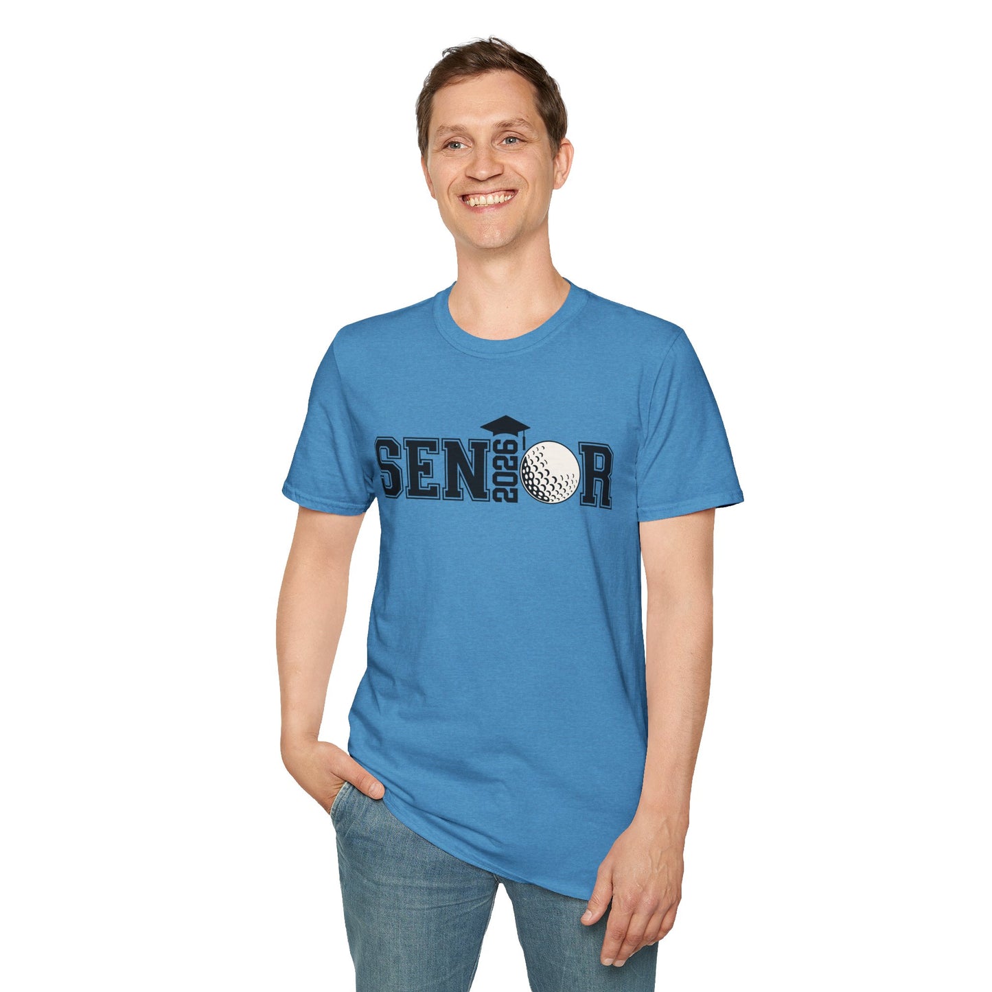 Senior Golf 2026 Unisex T-Shirt – Graduation Tee, Senior Shirt, Gift for Graduates, Class of 2026 Merchandise, Cool Casual Wear
