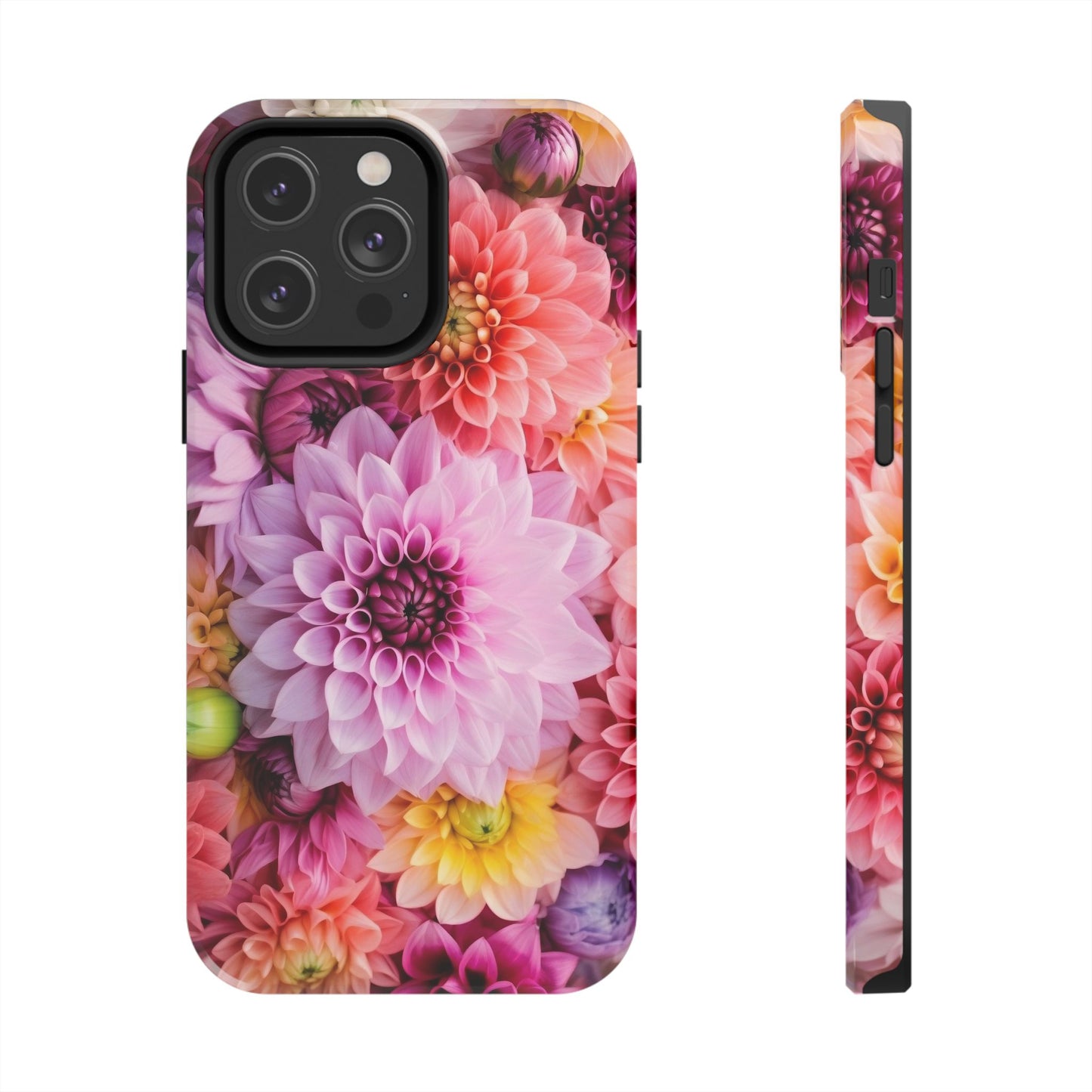 Floral Tough Phone Cases, Durable Phone Cover, Flower Print Case, Gift for Her, Spring Accessories, Custom Phone Case