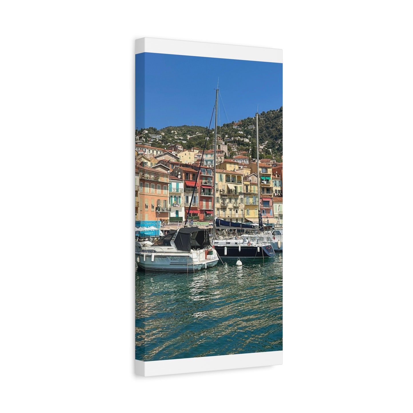 Italy Nautical Canvas Wall Art, Coastal Home Decor, Marina Print, Beach Decor, Nautical Gift, Coastal Living Decoration