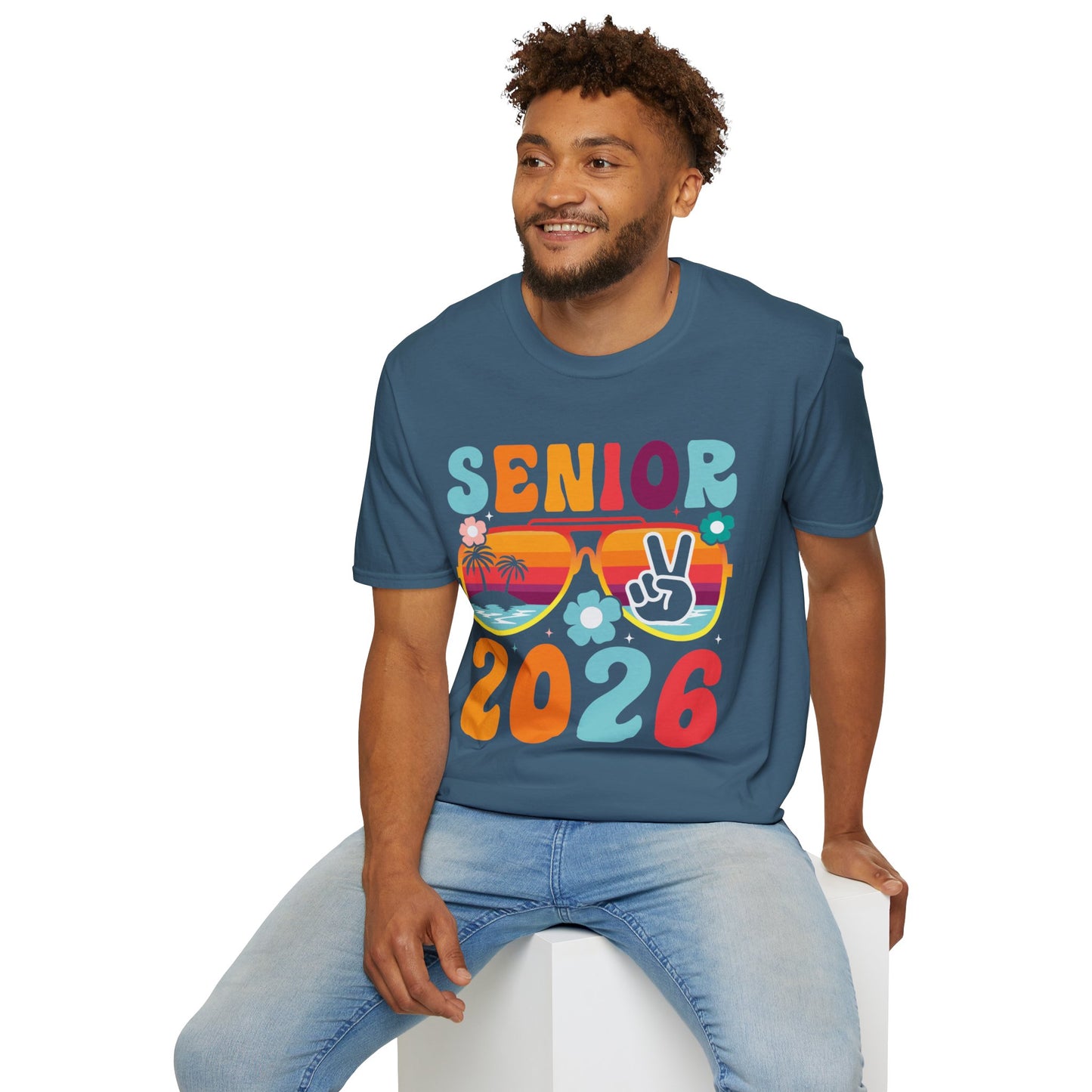 2026 Senior T-Shirt, Unisex Softstyle Tee, Graduation Gift, Summer Vibes Shirt, Class of 2026, Senior Celebration Apparel
