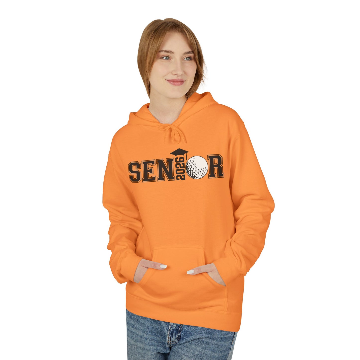 Senior- Golf Fleece Hoodie - Perfect for Graduates, Cozy Gift for Seniors, College Prep, Class of 2023, Warm and Stylish