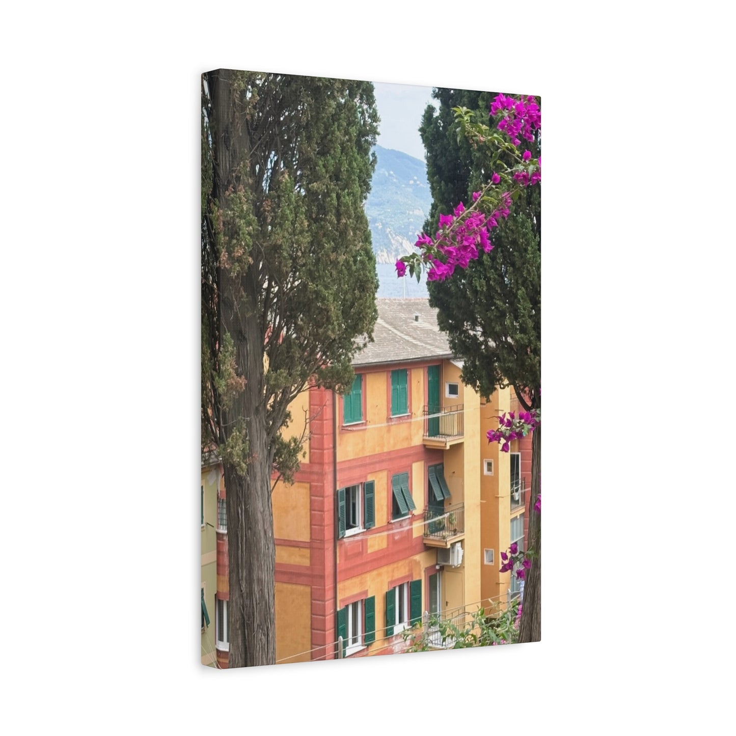 Italian Home and Country SideMatte Canvas Wall Art, Floral Home Decor, Artistic Stretched Canvas, Botanical Print, Modern Wall Decor