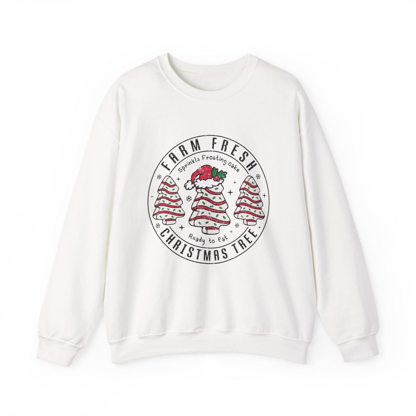 Farm Fresh Christmas Crewneck Sweatshirt, Cozy Holiday Apparel, Unisex Winter Gift, Cute Sweatshirt, Festive Clothing