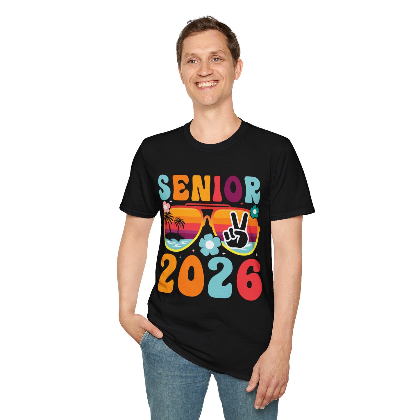Senior 2026 Beach Vibes - Unisex Softstyle T-Shirt