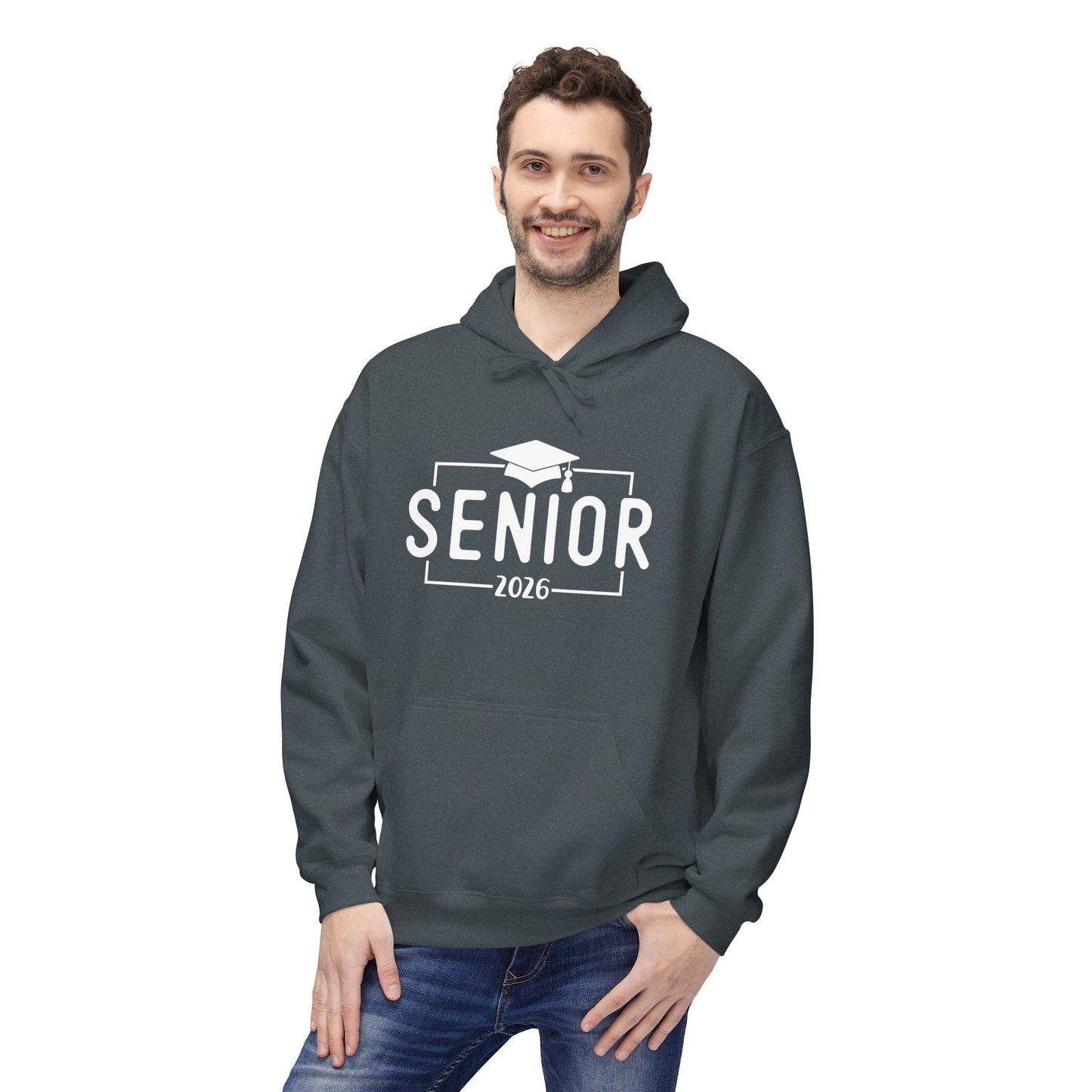 2026 Senior Unisex Midweight Fleece Hoodie, Graduation Gift, Class of 2026 Apparel, Cozy Hoodie, Unique Grad Clothing, High School Senior