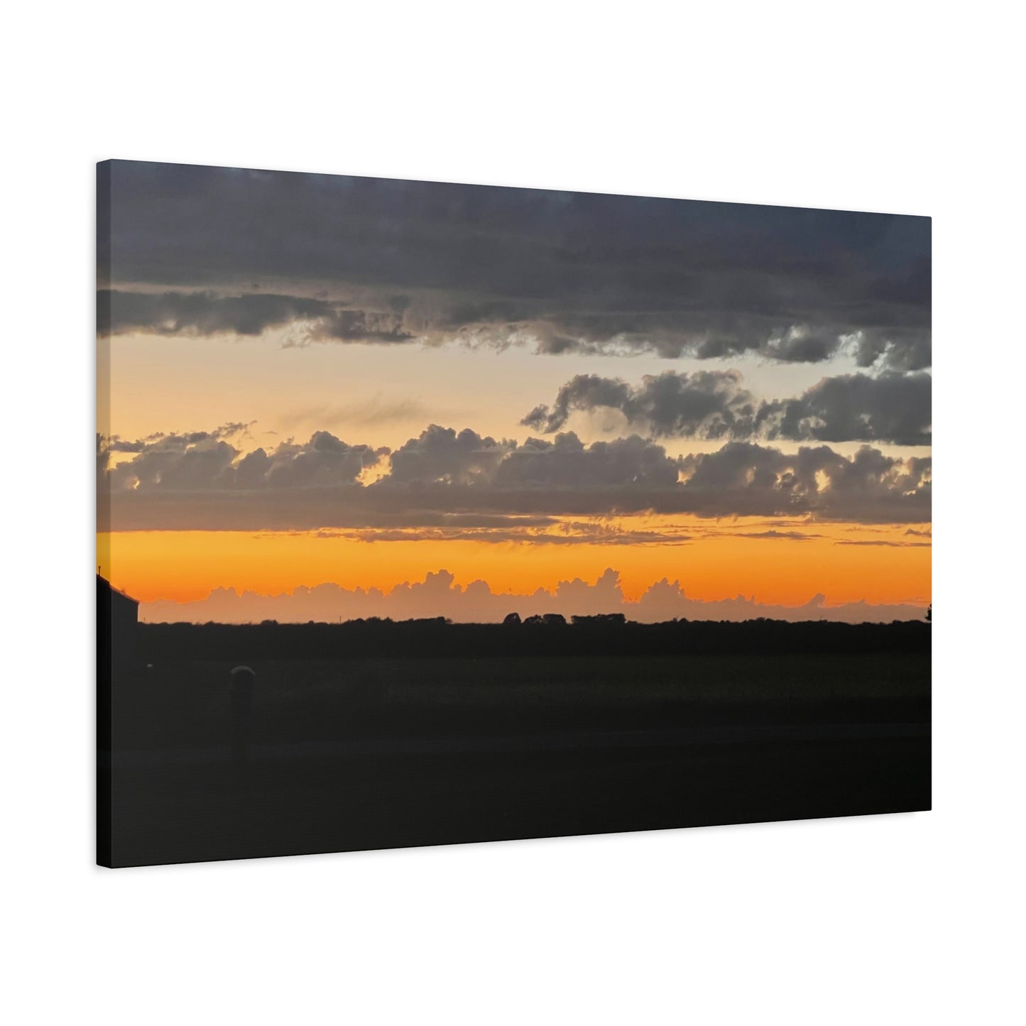 Sunset Canvas Art Print, Wall Decor for Home, Gift for Nature Lovers, Modern Art, Vibrant Landscape, Living Room Decor