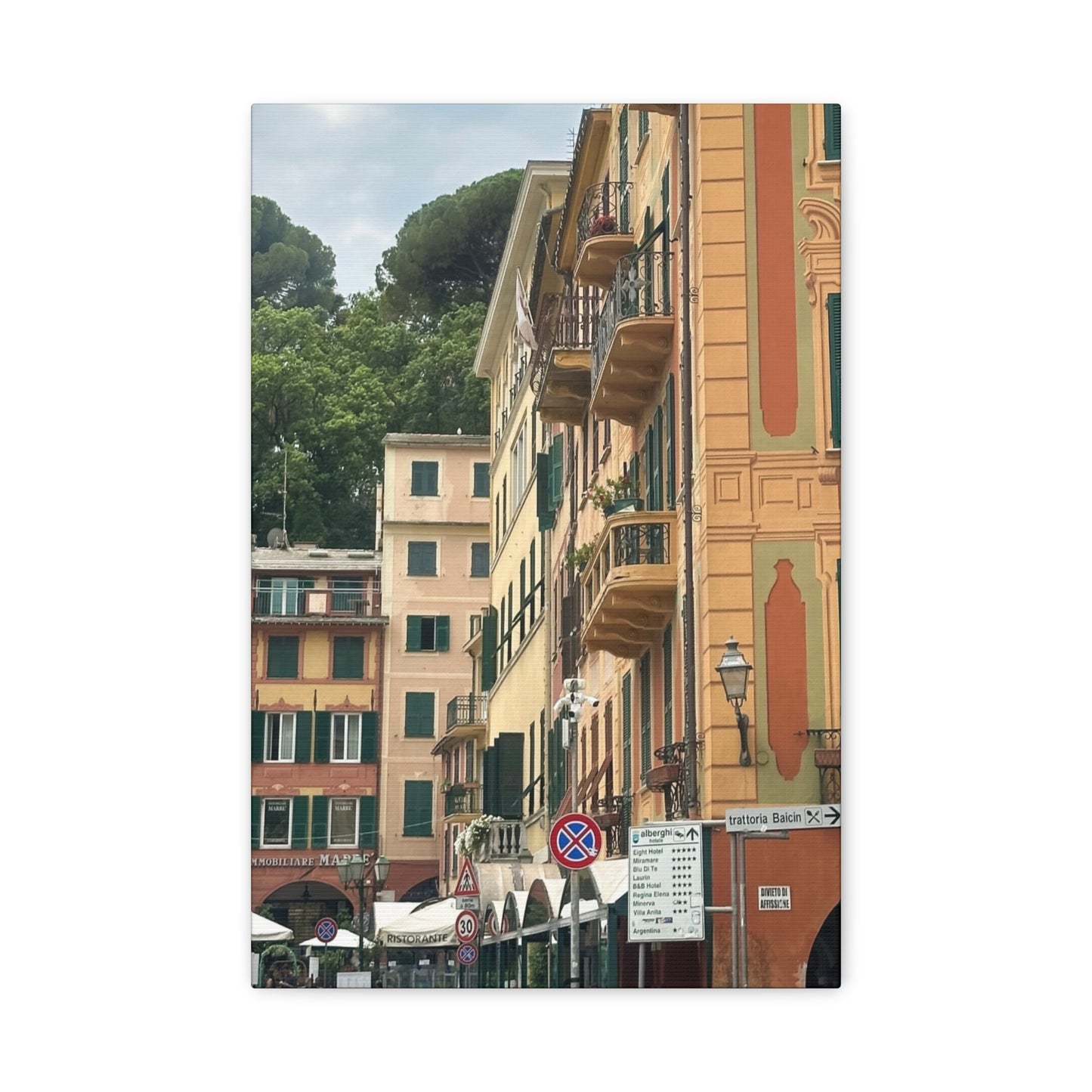 Italian Balcony Wall Decor, Home Decor, Gift for Art Lovers, Cozy Aesthetic, Travel Inspiration