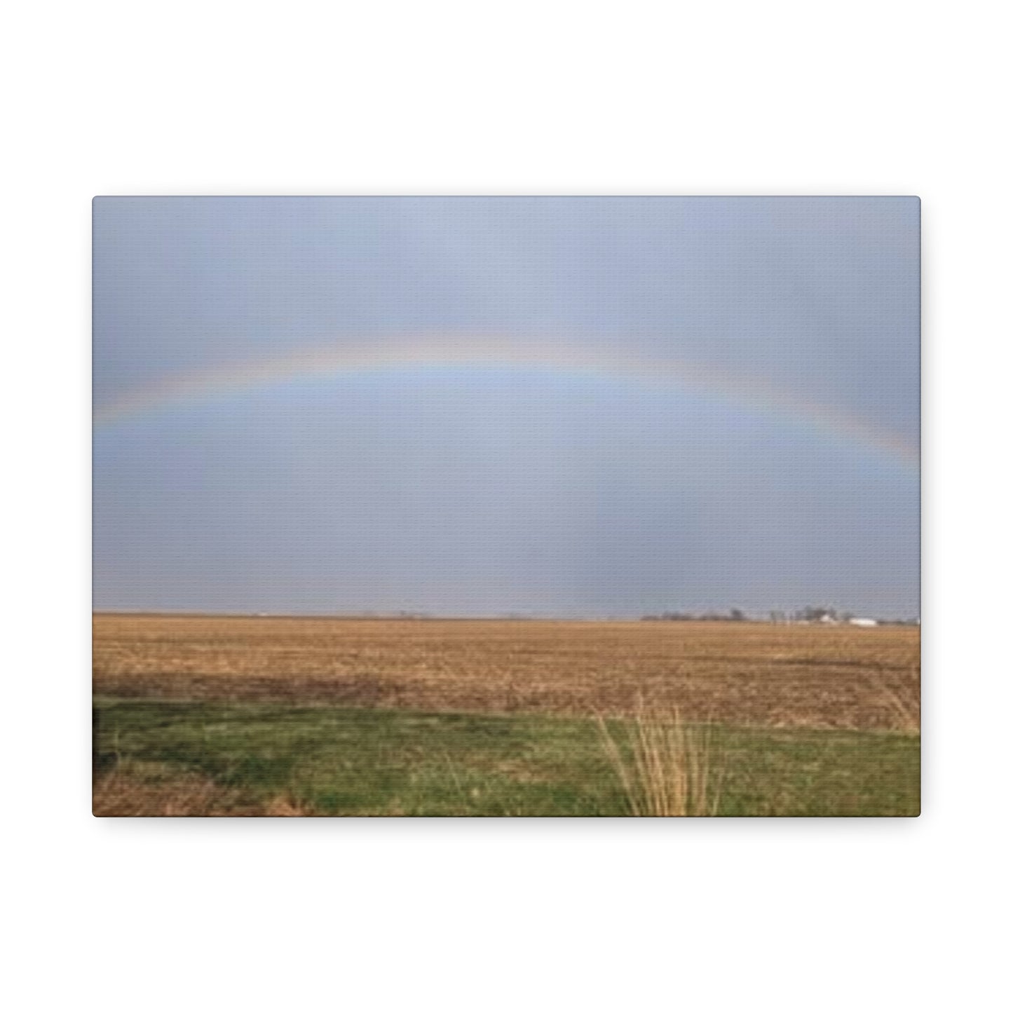 Rainbow Landscape Canvas Print, Inspirational Home Decor, Gift for Nature Lovers, Modern Wall Art, Farmhouse Style, Rainbow Art
