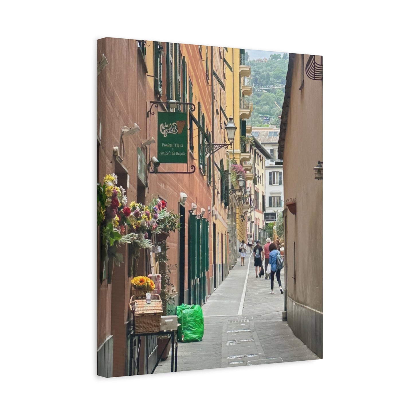 Charming Italy Street Scene Canvas Wall Art, Home Decor, Gift for Art Lovers, Cozy Living Room Decoration, Gallery Wall Accent