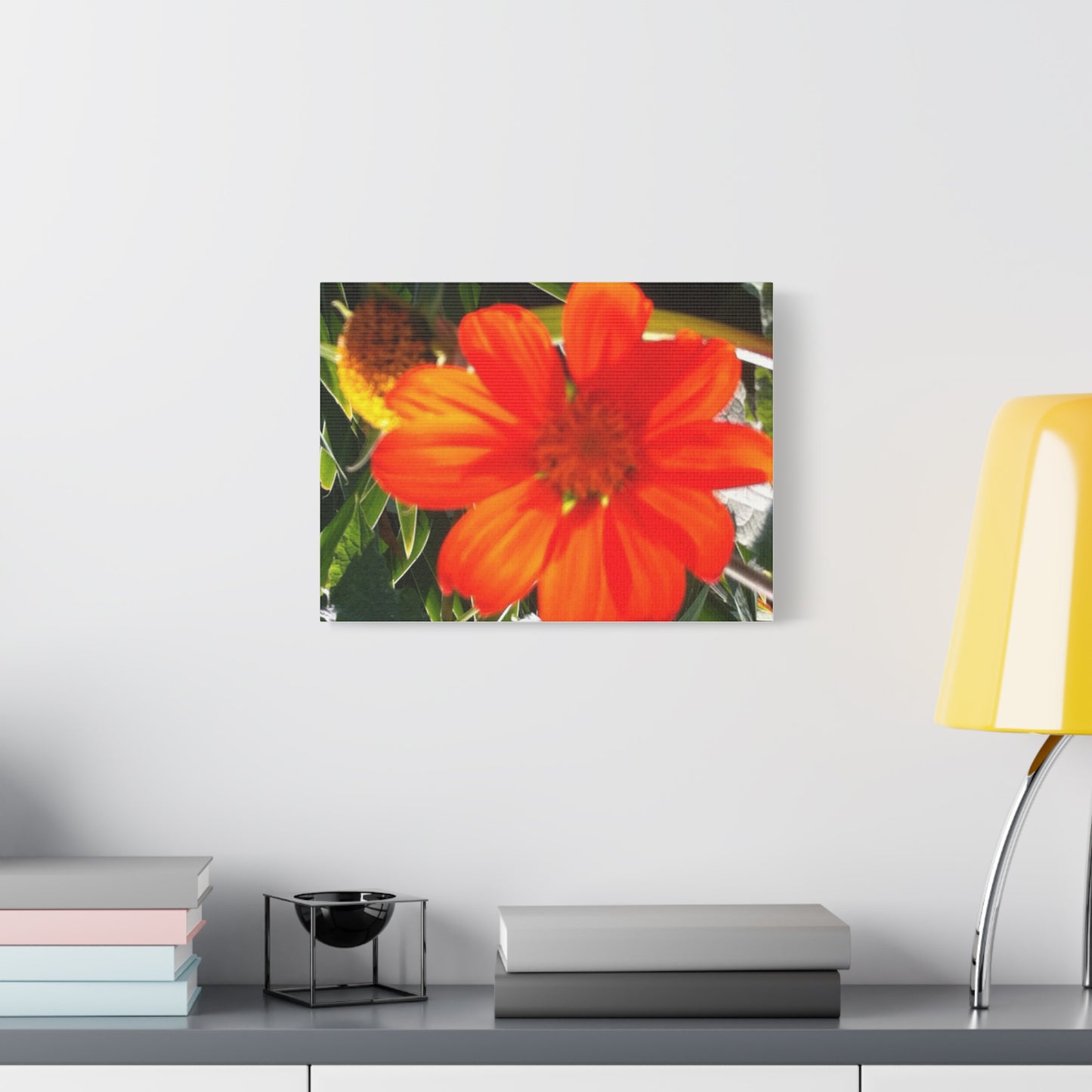 Vibrant Floral Canvas Art, Wall Decor, Gift for Garden Lovers, Bright Home Accent, Modern Art for Any Room