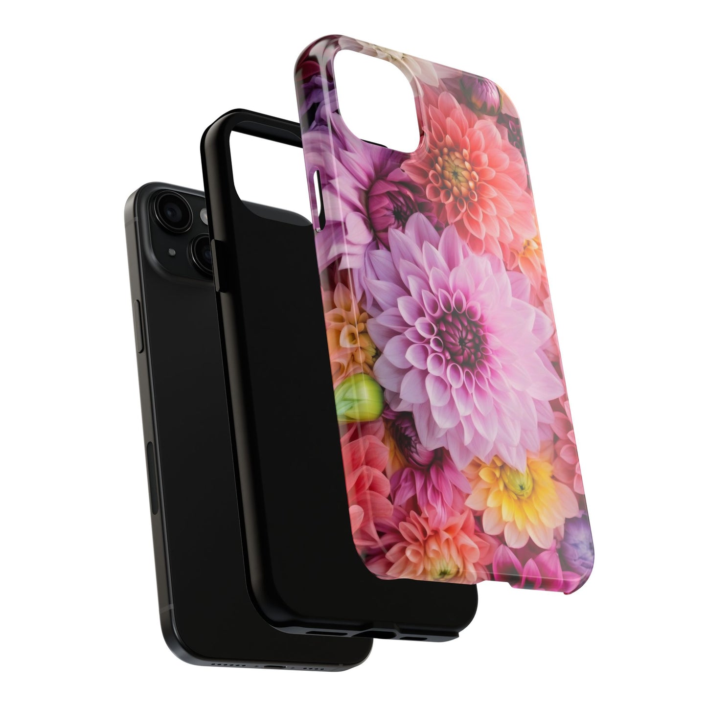 Floral Tough Phone Cases, Durable Phone Cover, Flower Print Case, Gift for Her, Spring Accessories, Custom Phone Case