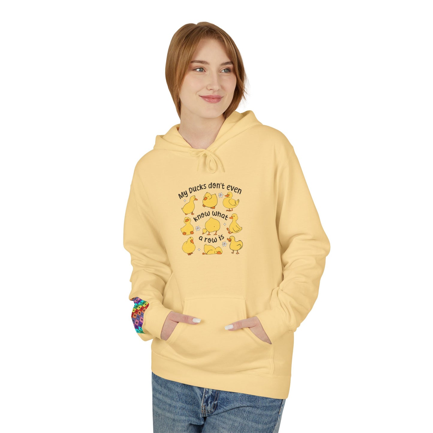 My Duck Didn’t Even Fleece Hoodie, Cozy Animal Lover Gift, Fun Birthday Present, Cute Casual Wear, Duck-Themed Apparel, Warm Hoodie
