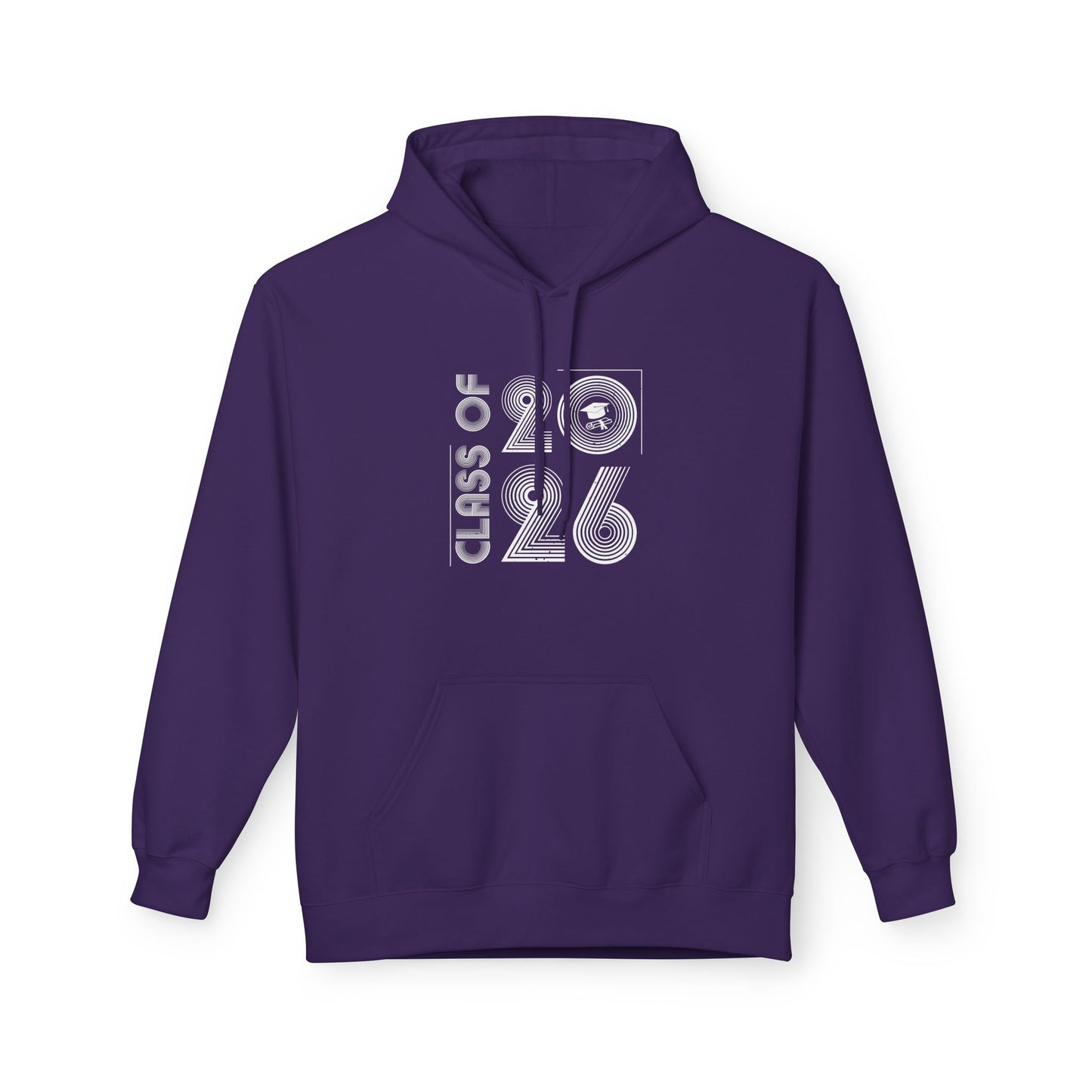 Class of 2026 Unisex Midweight Fleece Hoodie, Graduation Gift, Cozy Sweatshirt for Students, Trendy Class Hoodie, Casual Wear