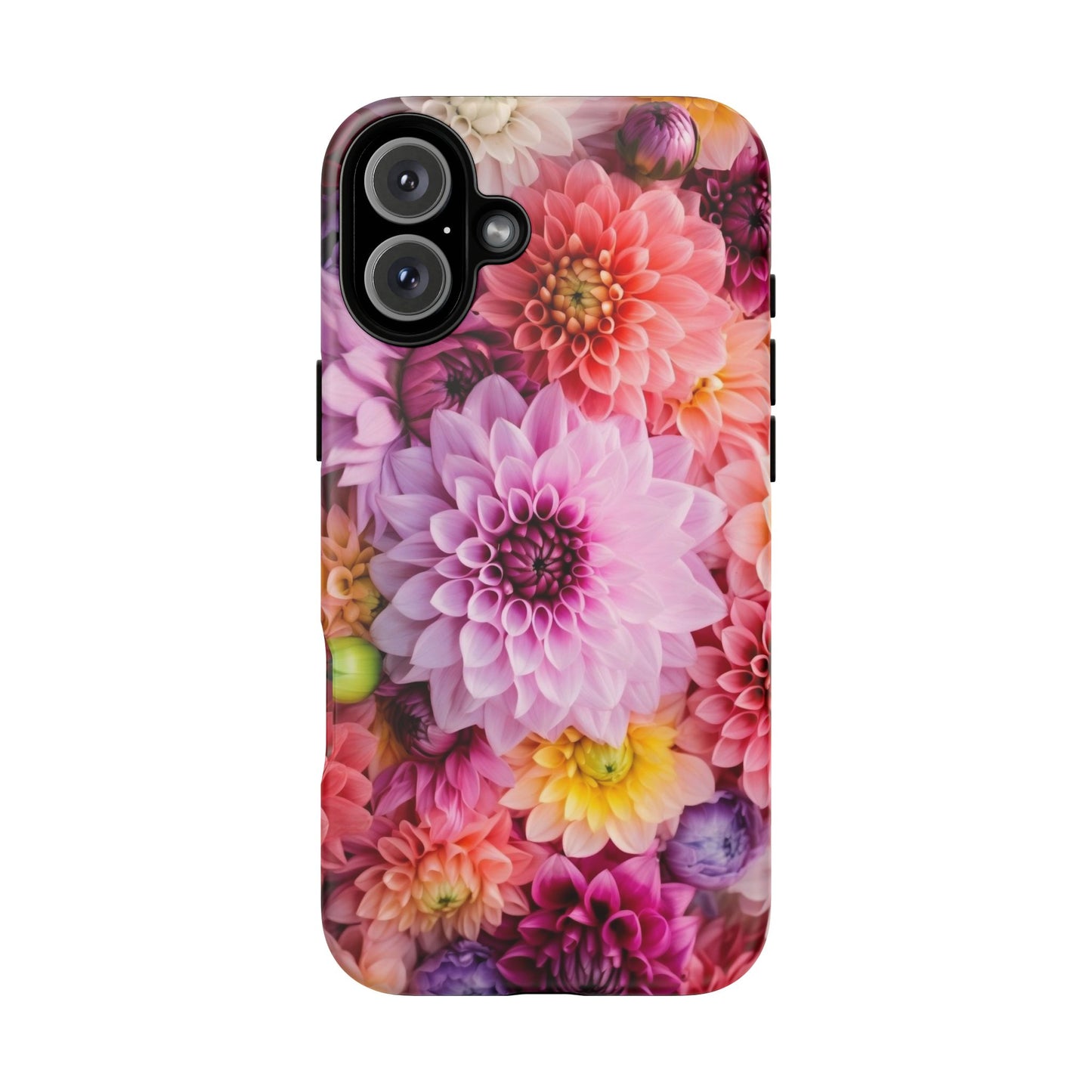 Floral iPhone Case, Tough Floral Phone Cover, Flower Pattern Case, Spring Design, Gift for Her, Durable Phone Accessory