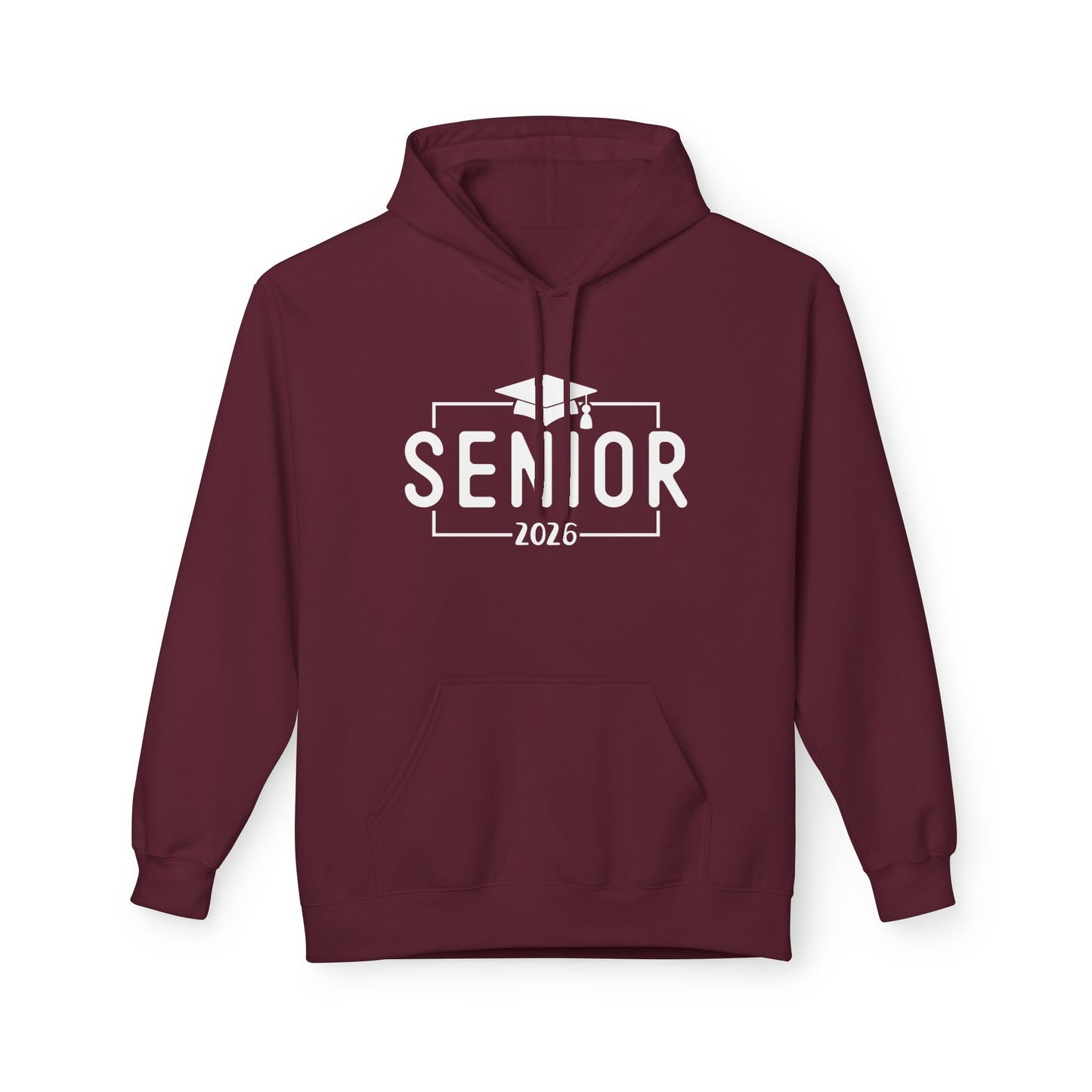2026 Senior Unisex Midweight Fleece Hoodie, Graduation Gift, Class of 2026 Apparel, Cozy Hoodie, Unique Grad Clothing, High School Senior