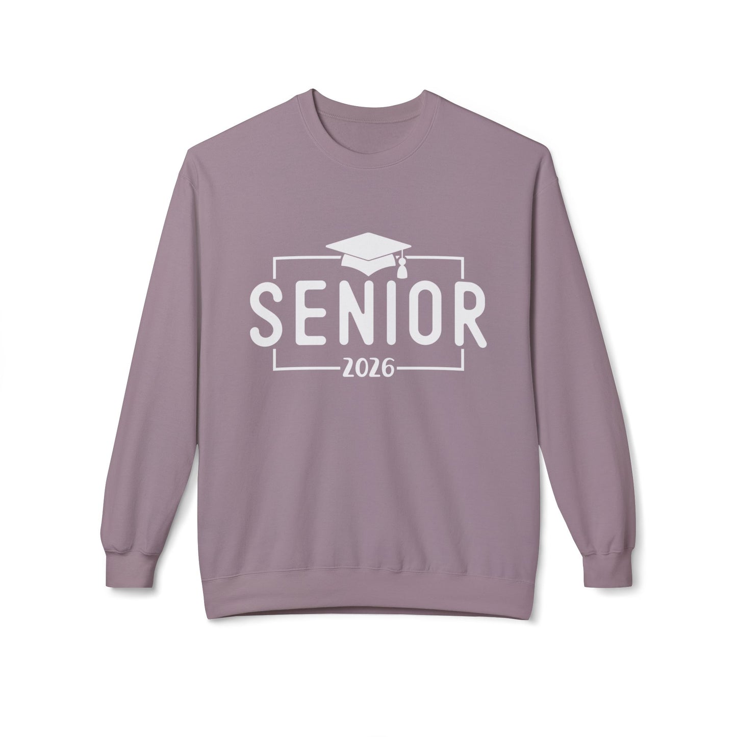 Senior 2026 Fleece Crewneck Sweatshirt - Perfect for Graduation, Class of 2026, Cozy Gift for Graduates, Unisex Crew Sweatshirt, Casual Wear