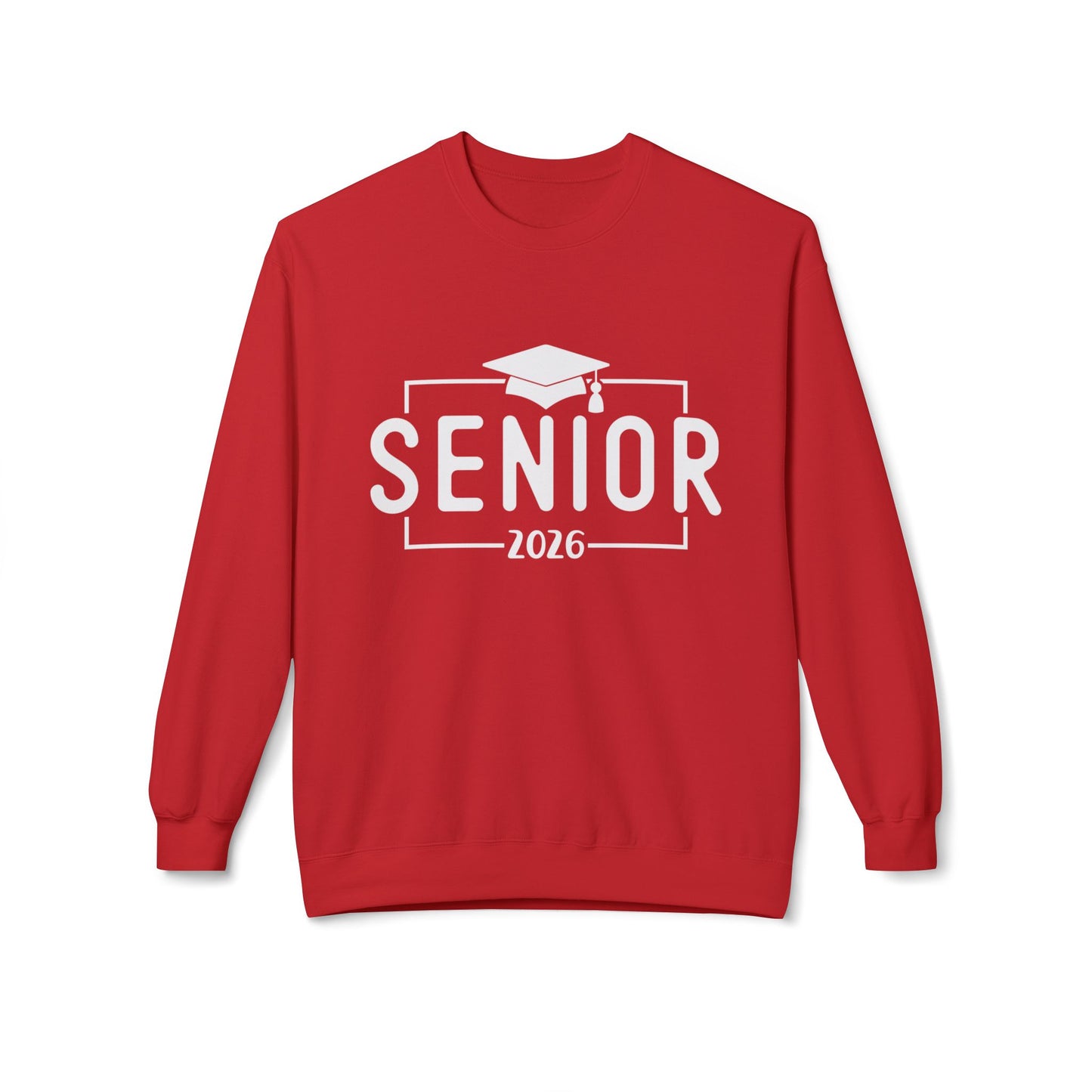 Senior 2026 Fleece Crewneck Sweatshirt - Perfect for Graduation, Class of 2026, Cozy Gift for Graduates, Unisex Crew Sweatshirt, Casual Wear