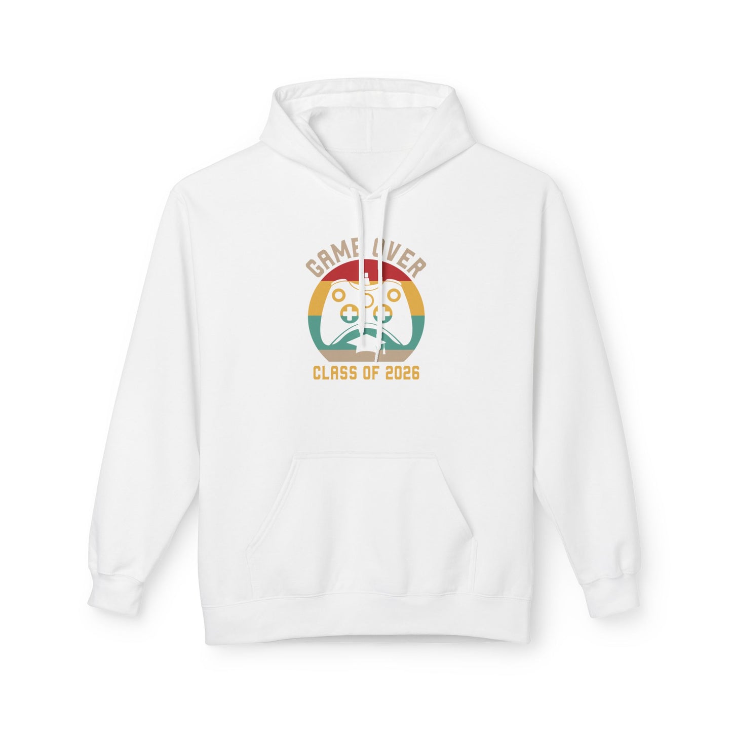 Game Over Class of 2026 Hoodie - Unisex Softstyle Fleece | Graduation Gift, Gamer Apparel, Cozy Sweatshirt, Casual Wear