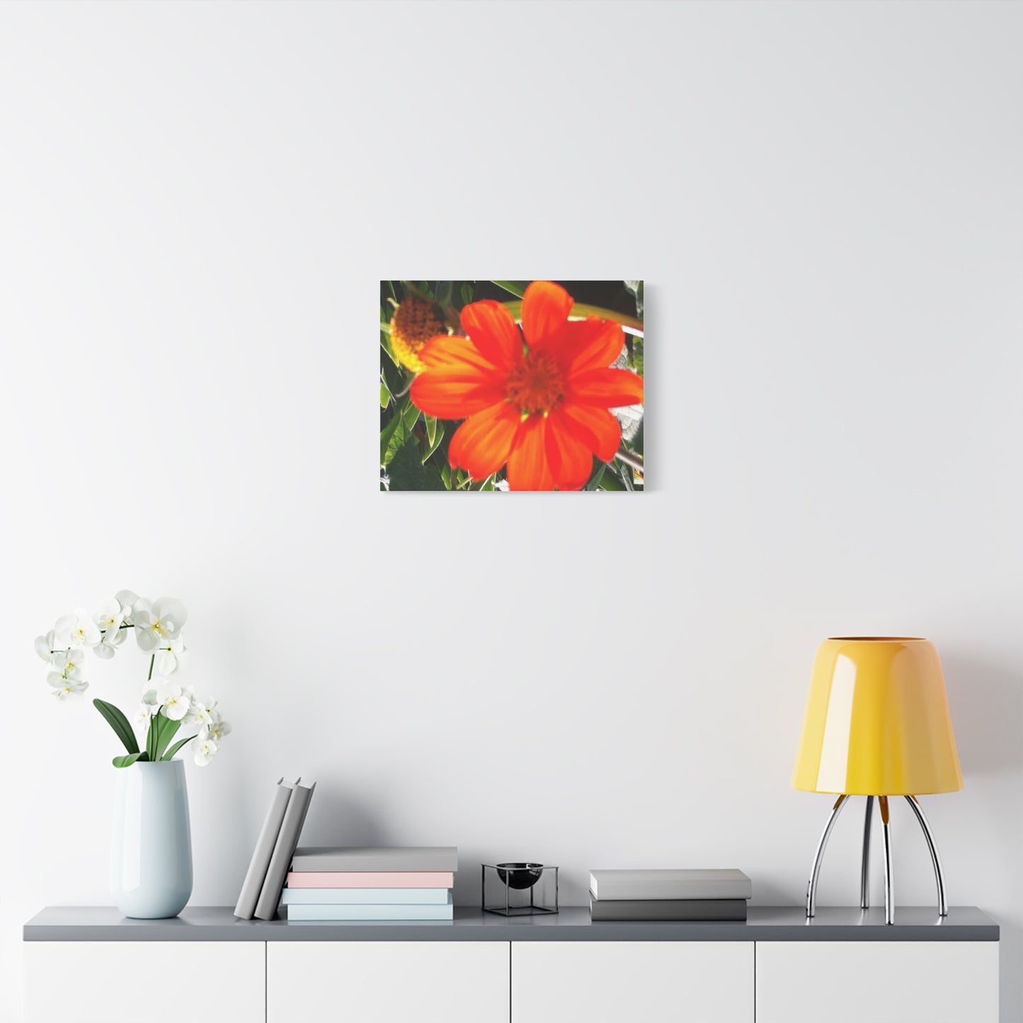Vibrant Floral Canvas Art, Wall Decor, Gift for Garden Lovers, Bright Home Accent, Modern Art for Any Room