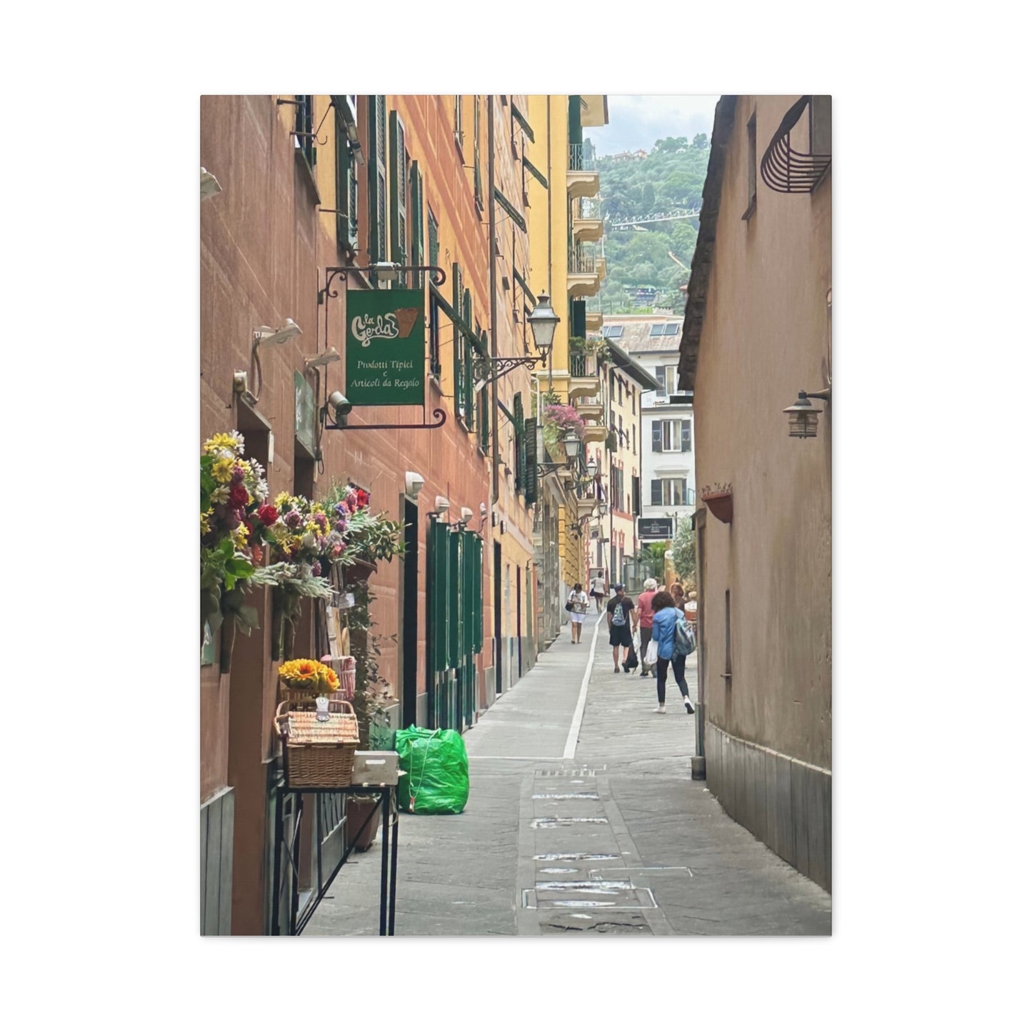 Charming Italy Street Scene Canvas Wall Art, Home Decor, Gift for Art Lovers, Cozy Living Room Decoration, Gallery Wall Accent