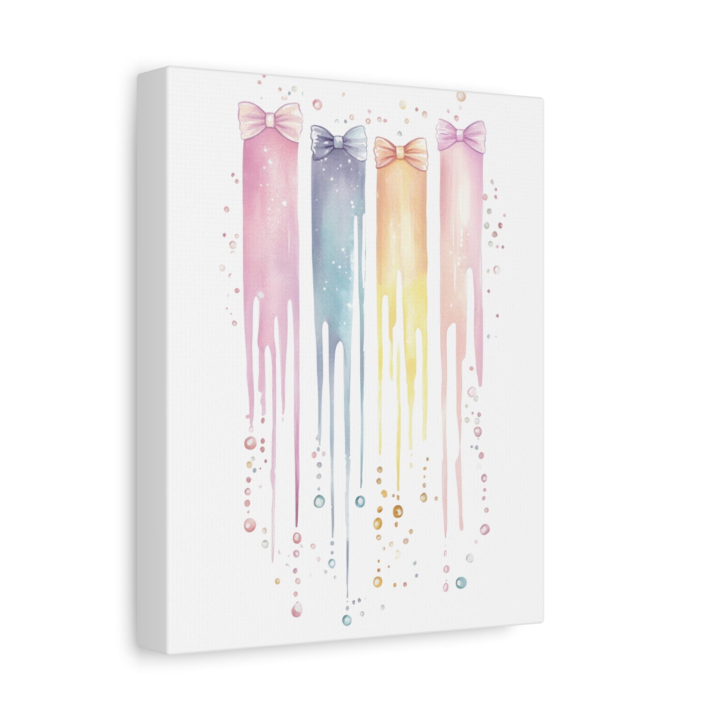 Pastel Drip Colorful Bow Decor