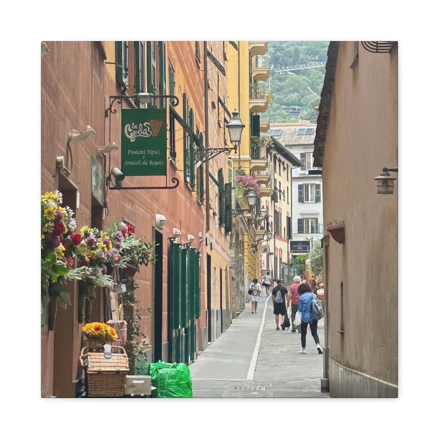 Charming Italy Street Scene Canvas Wall Art, Home Decor, Gift for Art Lovers, Cozy Living Room Decoration, Gallery Wall Accent