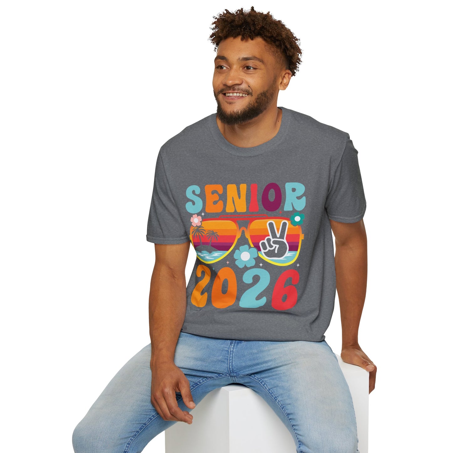 2026 Senior T-Shirt, Unisex Softstyle Tee, Graduation Gift, Summer Vibes Shirt, Class of 2026, Senior Celebration Apparel