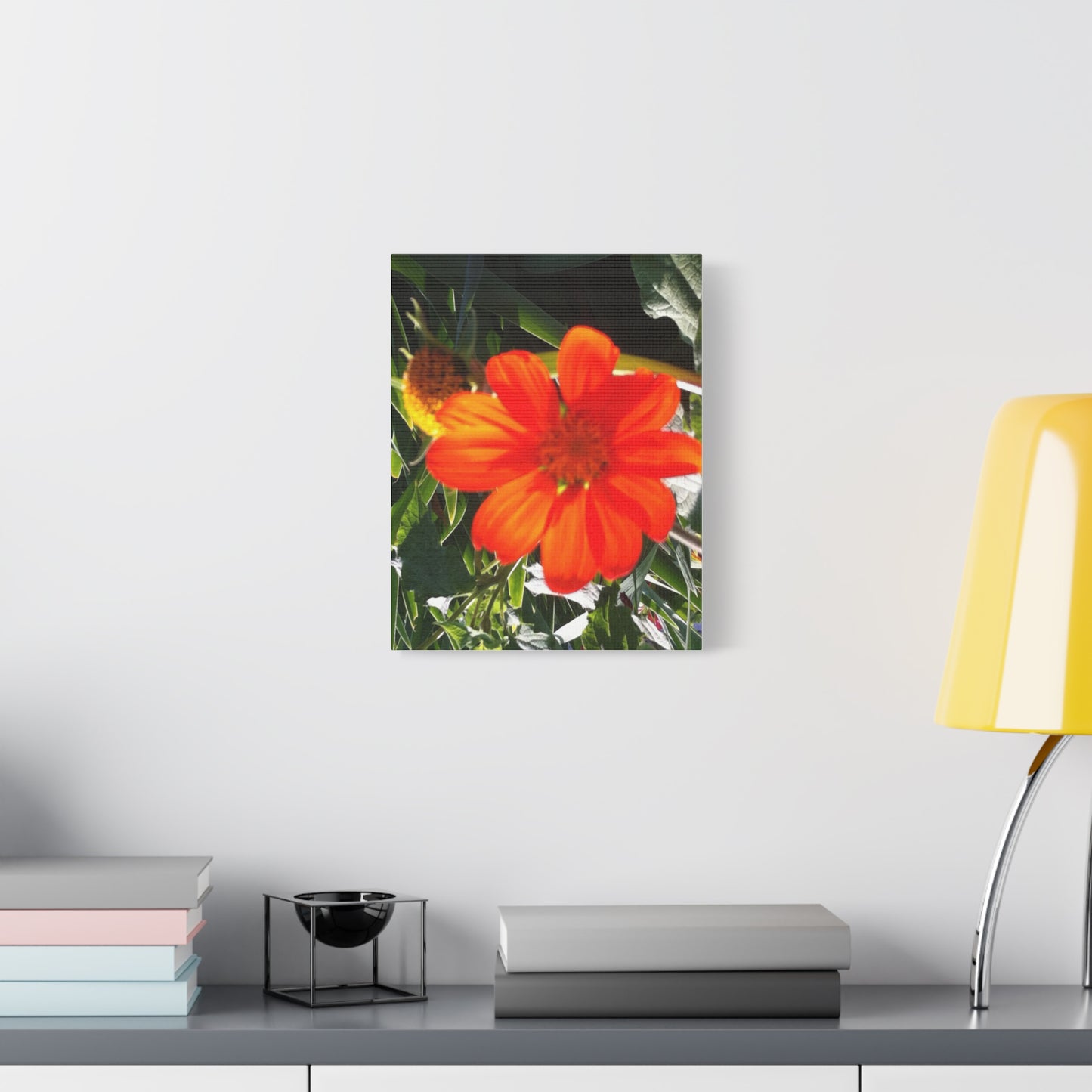 Vibrant Floral Canvas Art, Wall Decor, Gift for Garden Lovers, Bright Home Accent, Modern Art for Any Room