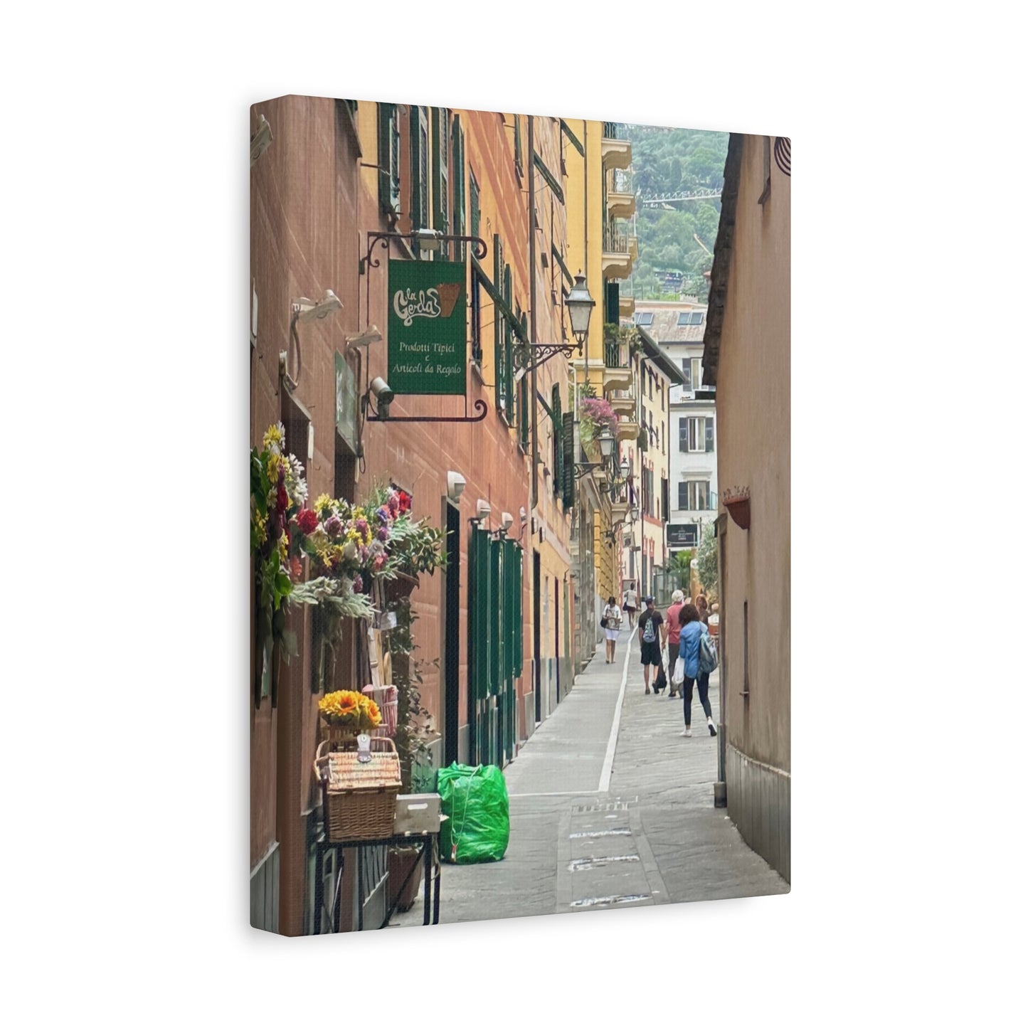 Charming Italy Street Scene Canvas Wall Art, Home Decor, Gift for Art Lovers, Cozy Living Room Decoration, Gallery Wall Accent