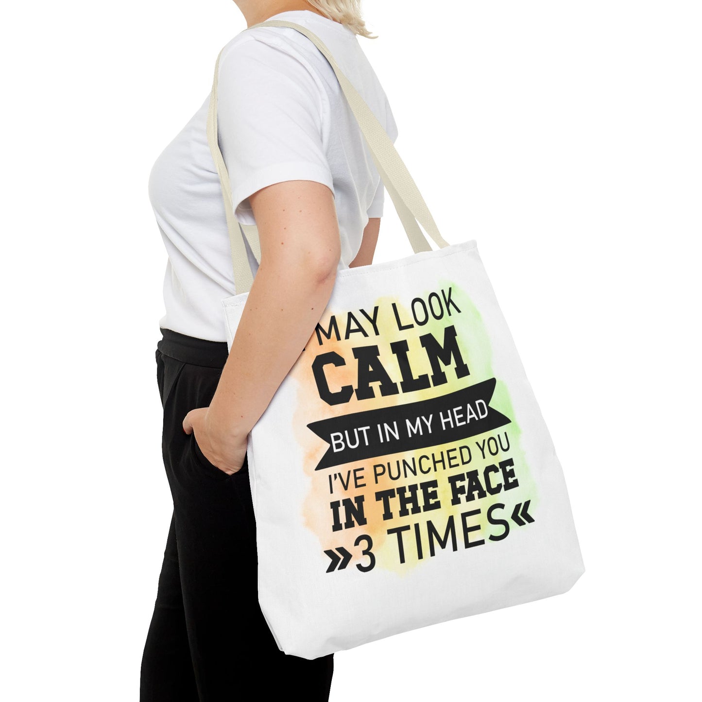 Humorous Tote Bag, Funny Gift for Friends, Everyday Use, Shopping Bag, Motivational Quote, Office Humor, Unique Present