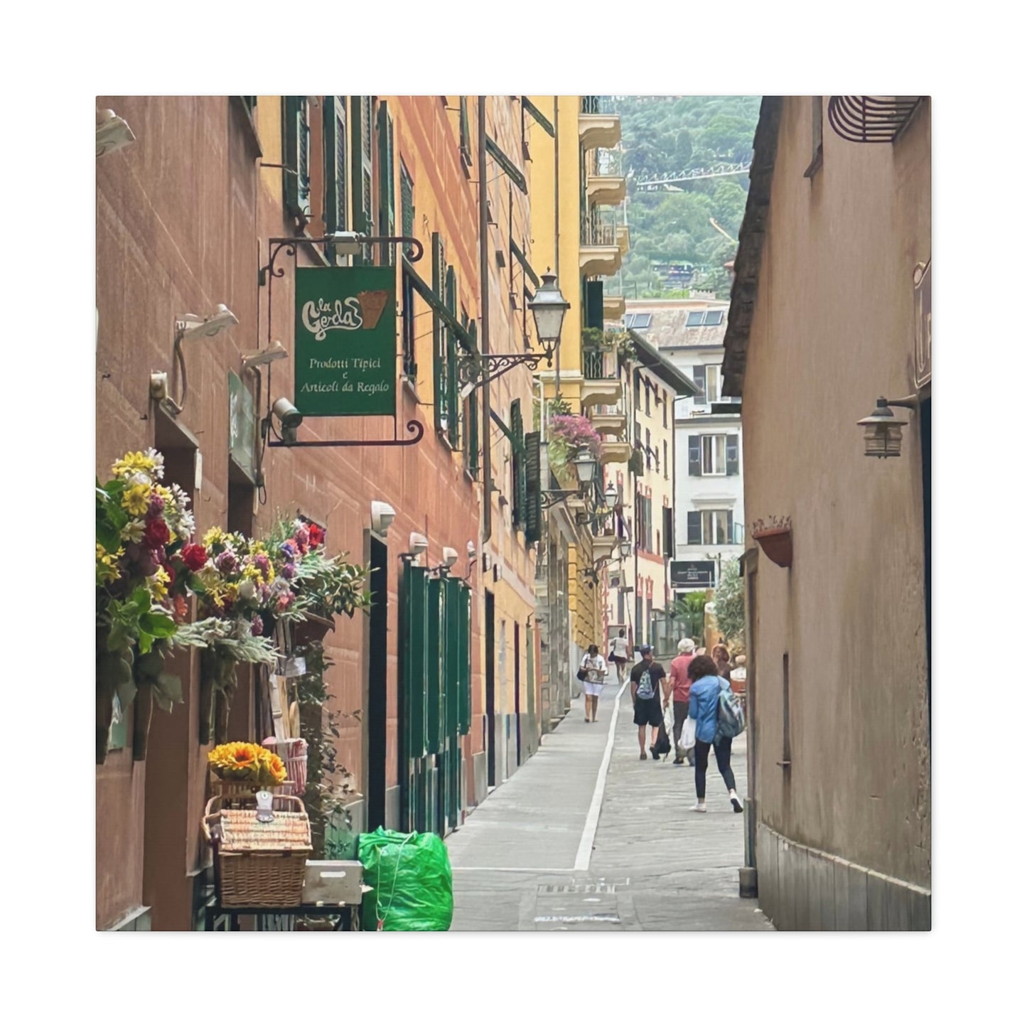 Charming Italy Street Scene Canvas Wall Art, Home Decor, Gift for Art Lovers, Cozy Living Room Decoration, Gallery Wall Accent