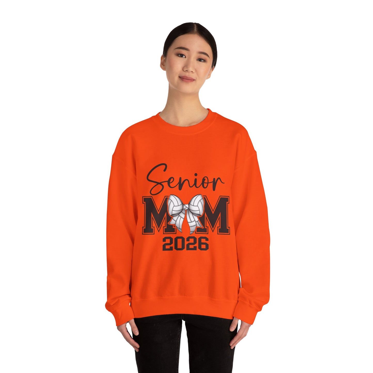 Senior Volleyball Mom 2026 Crewneck Sweatshirt