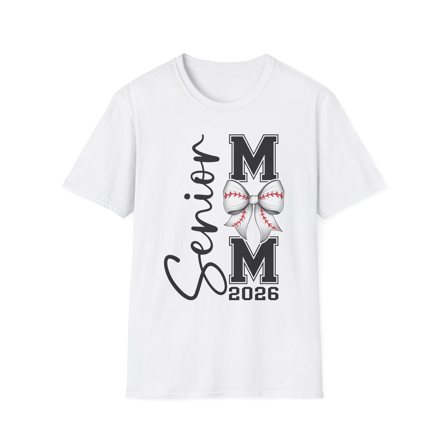 Senior Baseball Mom 2026 Unisex Softstyle T-Shirt