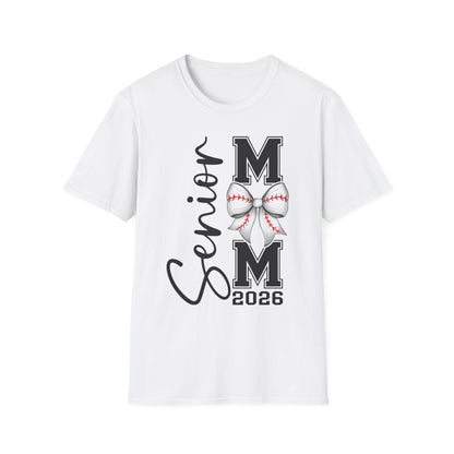 Senior Baseball Mom 2026 Unisex Softstyle T-Shirt
