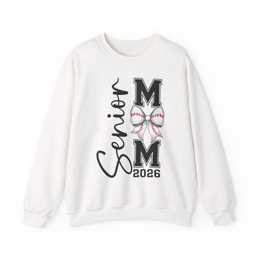 Senior Baseball Mom 2026 Crewneck Sweatshirt