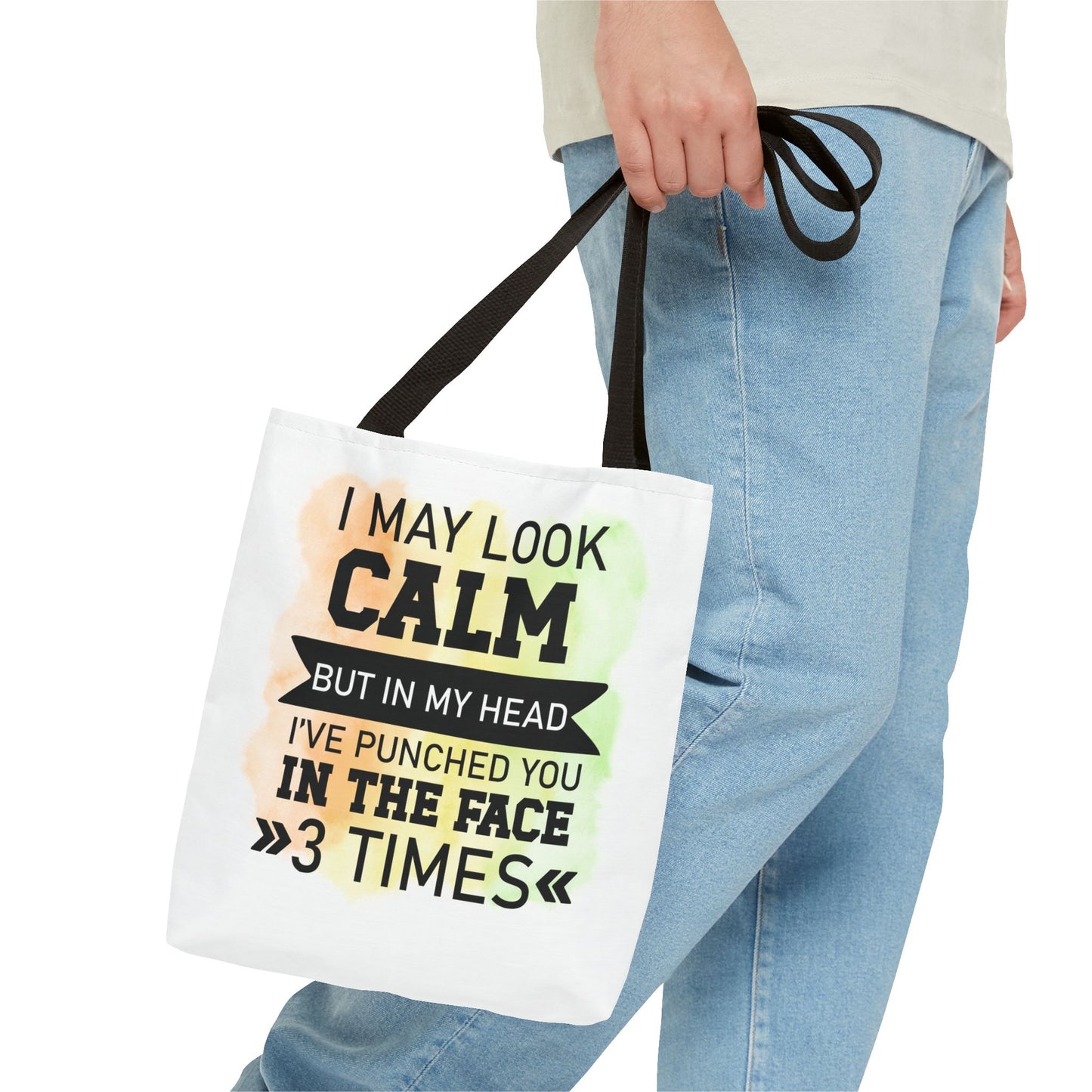 Humorous Tote Bag, Funny Gift for Friends, Everyday Use, Shopping Bag, Motivational Quote, Office Humor, Unique Present