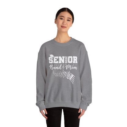 Senior Band Mom 2026 Sweatshirt, Music Lover Gift, Unisex Crewneck, Concert Apparel, Family Celebration