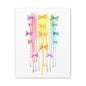 Colorful Bow Decor Canvas Print Wall Art