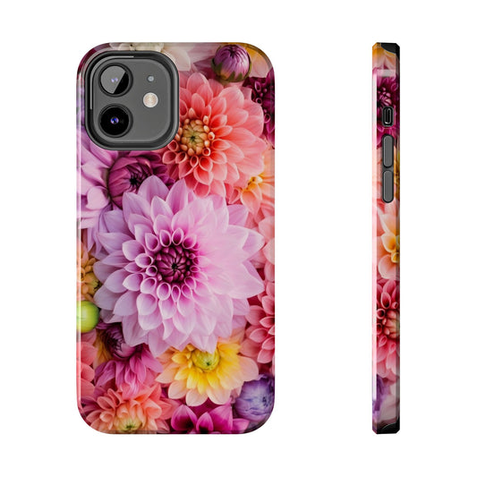 Floral Tough Phone Cases, Durable Phone Cover, Flower Print Case, Gift for Her, Spring Accessories, Custom Phone Case