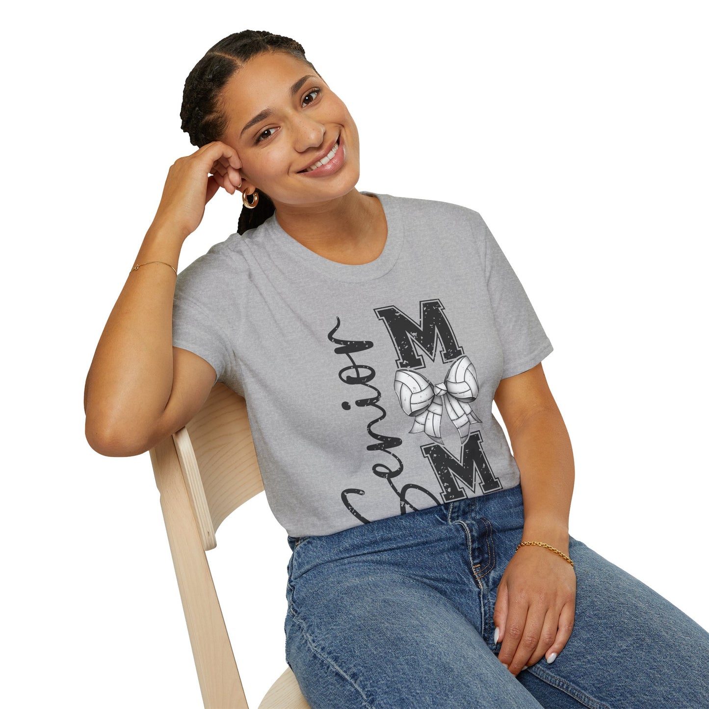 Senior Volleyball Mom 2026 Unisex Softstyle T-Shirt