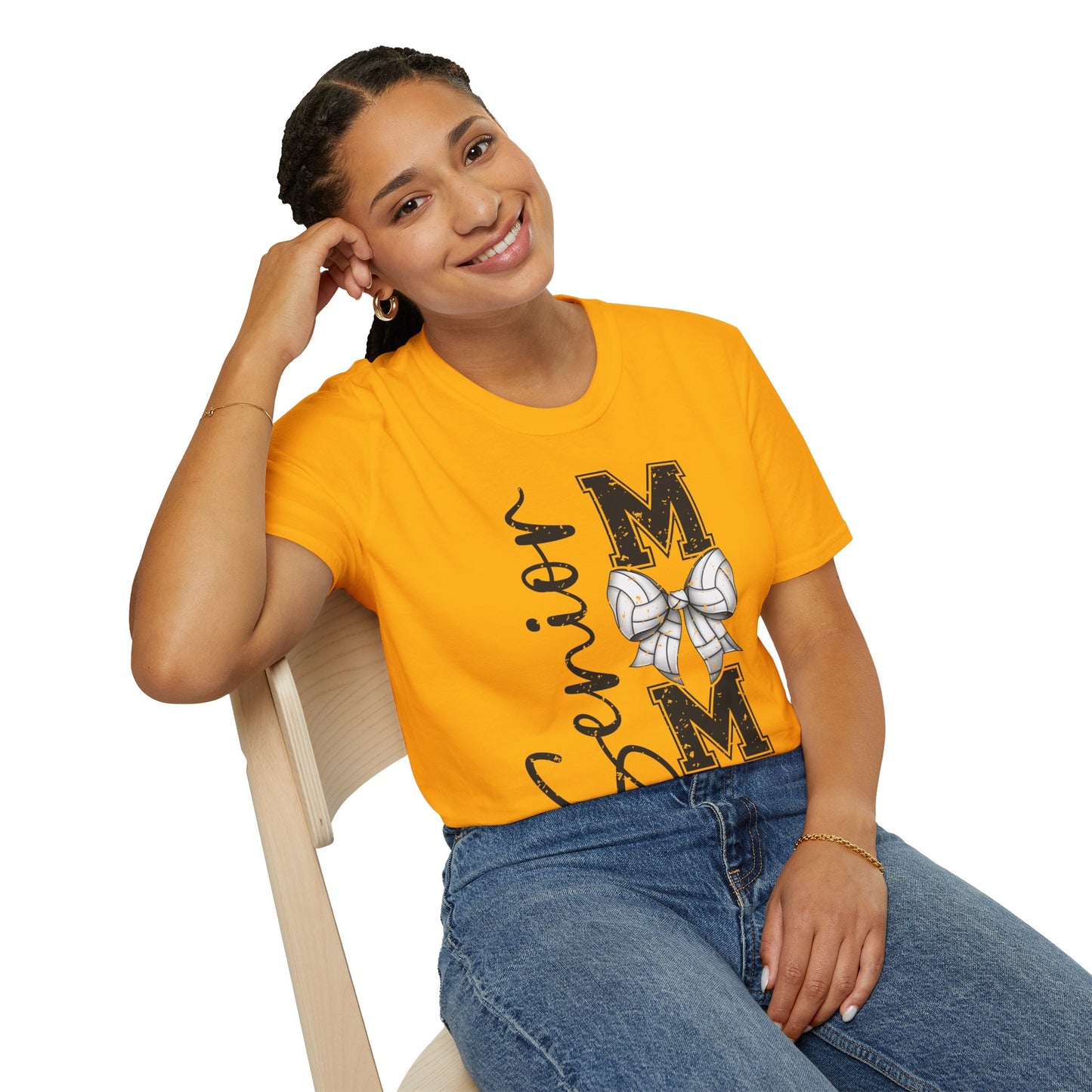 Senior Volleyball Mom 2026 Unisex Softstyle T-Shirt
