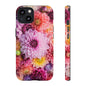 Floral iPhone Case, Tough Floral Phone Cover, Flower Pattern Case, Spring Design, Gift for Her, Durable Phone Accessory