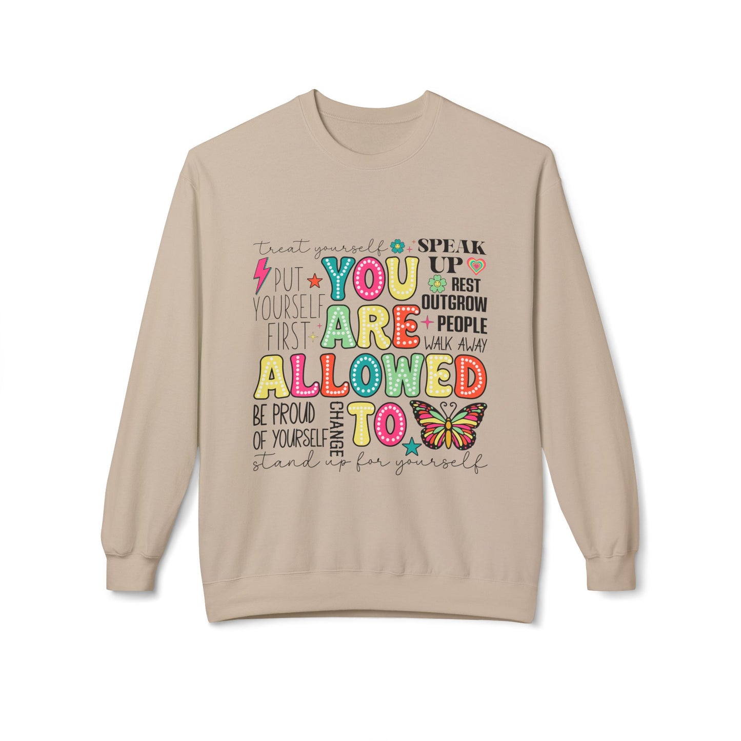 Retro You Area Allowed To -  Crewneck Sweatshirt