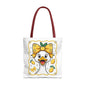 Lemon-Themed Tote Bag, Cute Duck Design Tote, Summer Accessory, Gift for Her, Reusable Shopping Bag, Fun and Functional