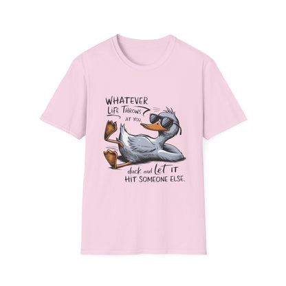 Whatever Life Throws - Duck Softstyle T-Shirt