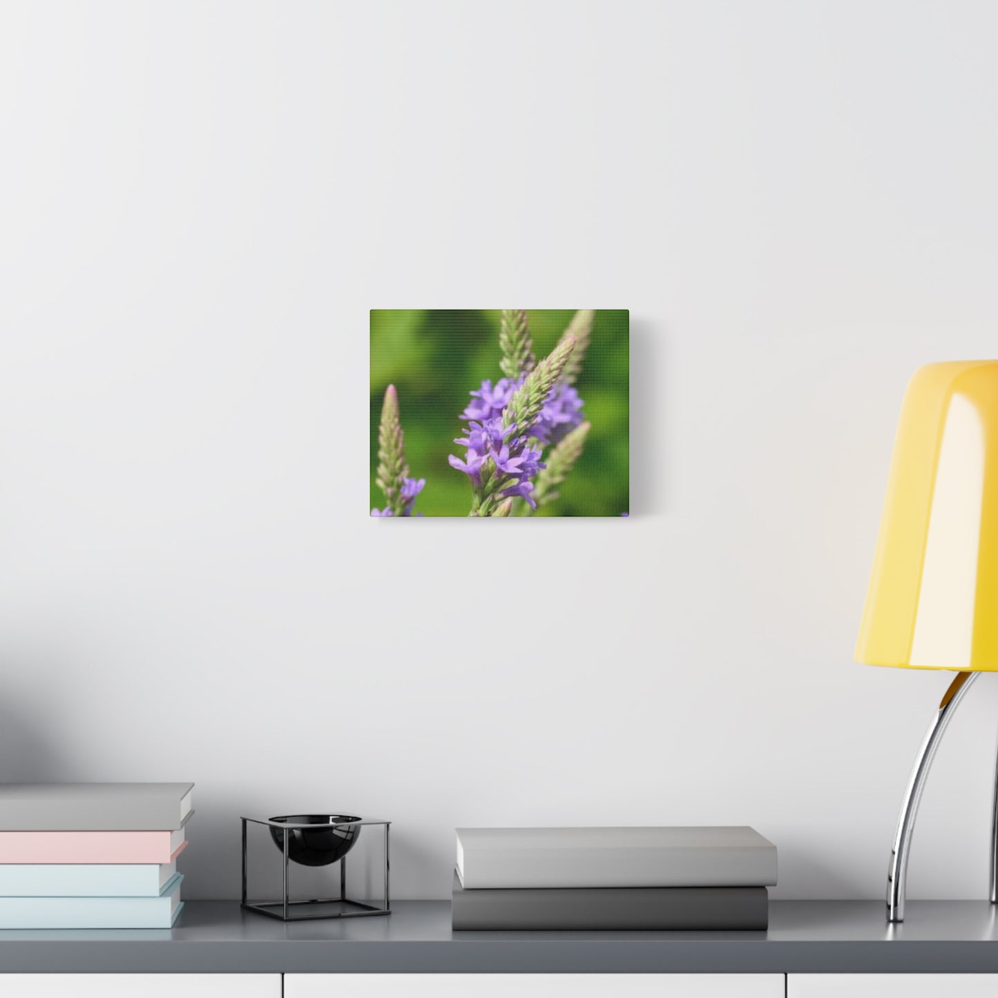 Floral Canvas Wall Art, Stretched Matte Canvas Print, Home Decor, Purple Flower Artwork, Nature-Inspired Decoration
