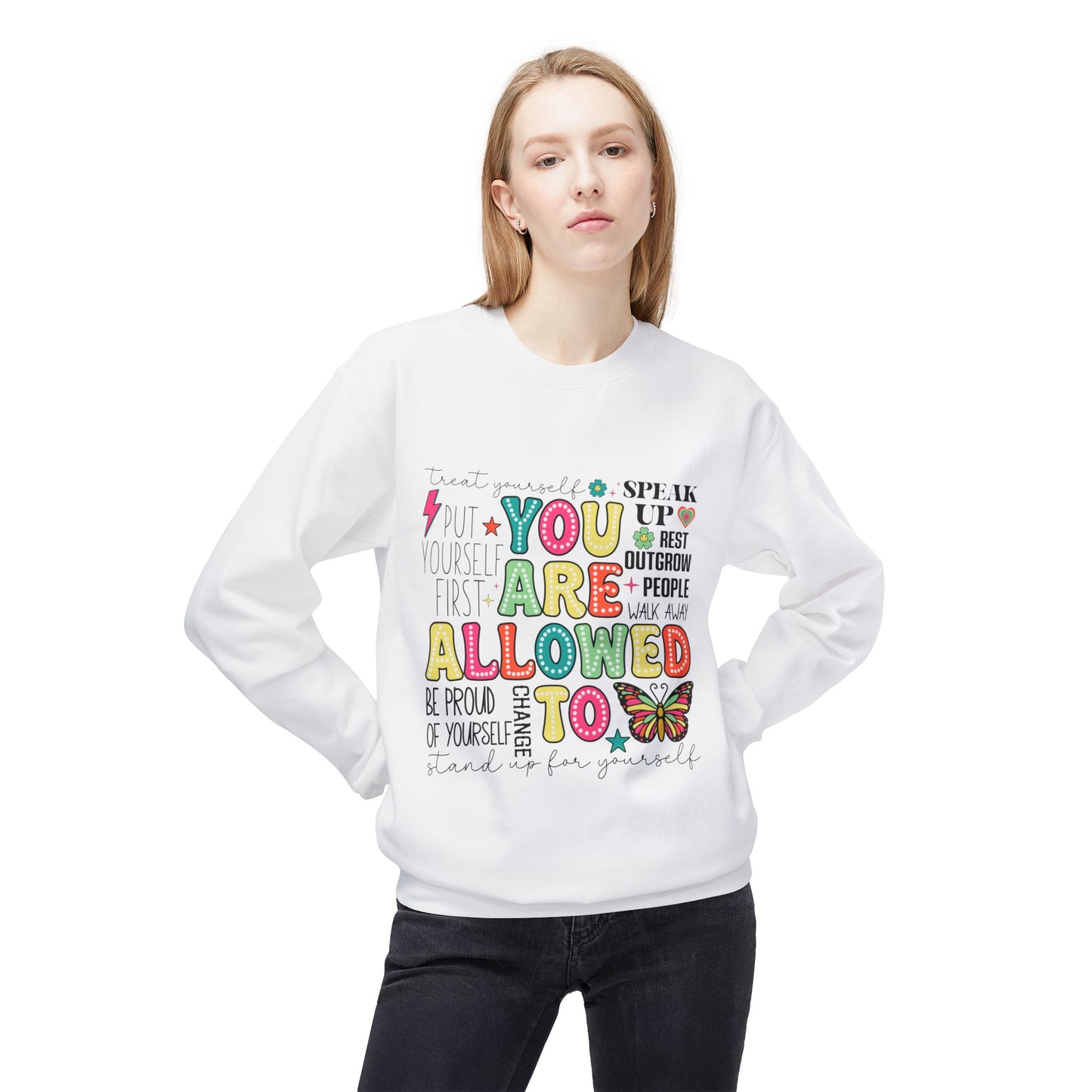 Retro You Area Allowed To -  Crewneck Sweatshirt