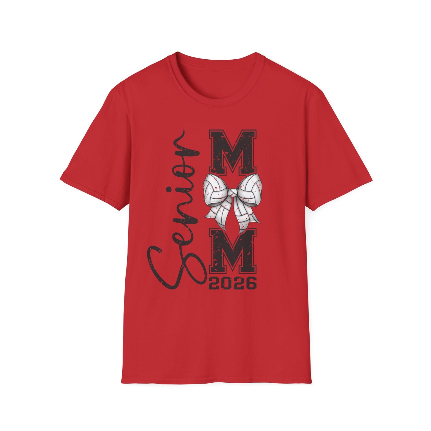 Senior Volleyball Mom 2026 Unisex Softstyle T-Shirt