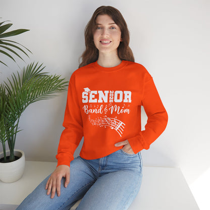 Senior Band Mom 2026 Sweatshirt, Music Lover Gift, Unisex Crewneck, Concert Apparel, Family Celebration
