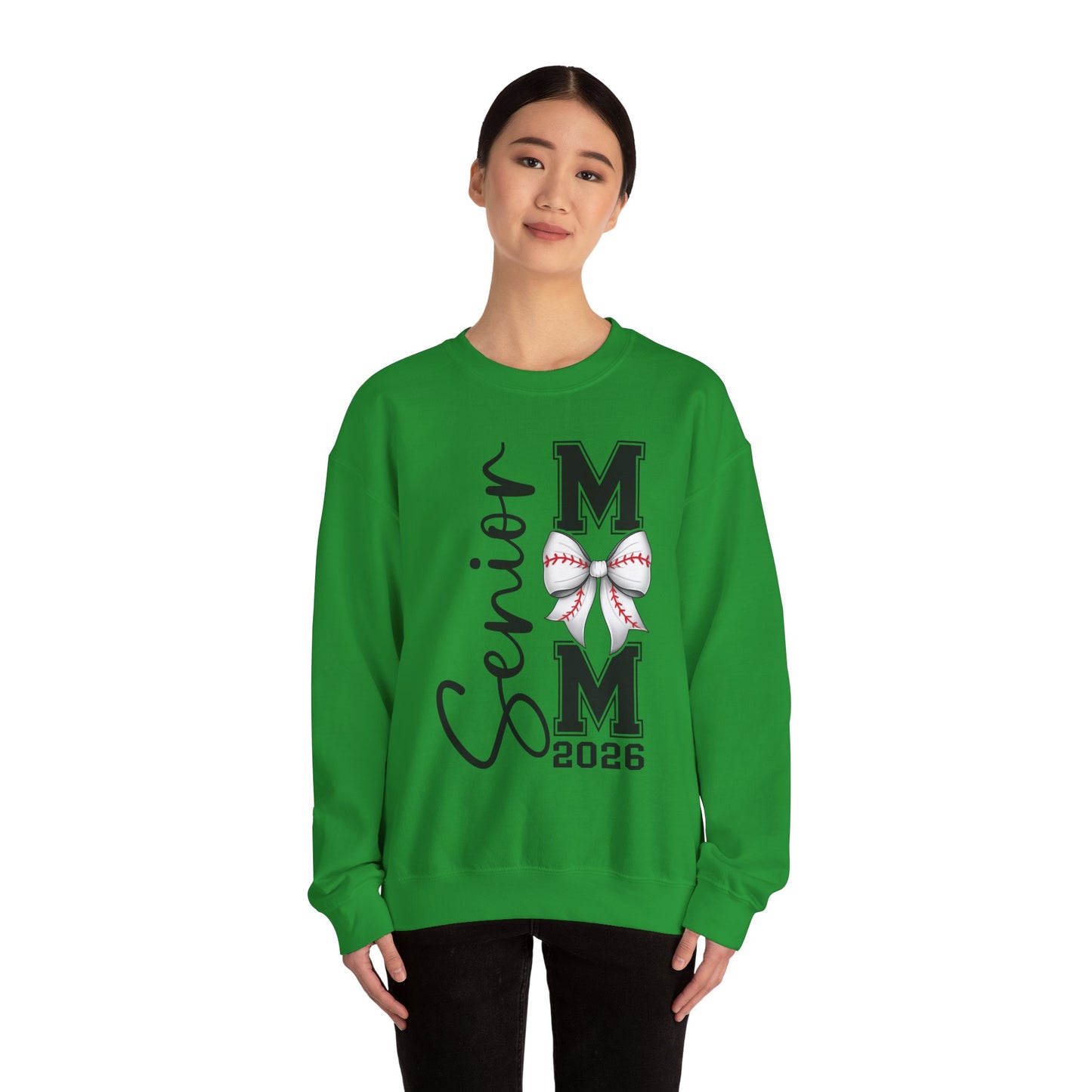 Senior Baseball Mom 2026 Crewneck Sweatshirt
